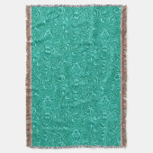 Couverture William Morris Indian, Turquoise et Light Aqua (devant Vertical)