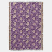 Couverture William Morris Inspiré Purple Floral Modèle (devant Vertical)