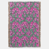 Couverture William Morris Irises, Fuchsia Pink and Wine (devant Vertical)