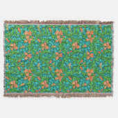 Couverture William Morris Irises, orange et turquoise (Devant)