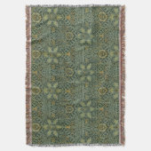 Couverture William Morris Ispahan Vert sarcelle Floral Art (devant Vertical)