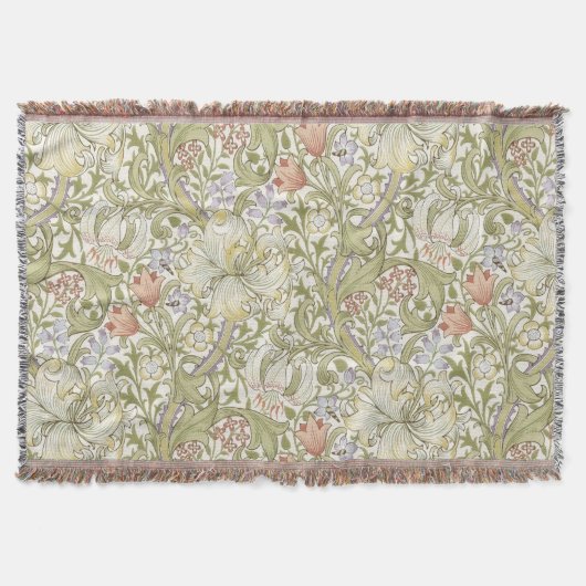 Couverture William Morris Lily Art nouveau motif floral (Devant)