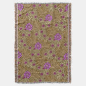 Couverture William Morris Marigold, Brown, beige et violet (devant Vertical)