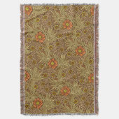Couverture William Morris Marigold, Cuivre Brown et orange (devant Vertical)