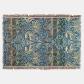 Couverture William Morris Paon et Dragon Tissé (Devant)