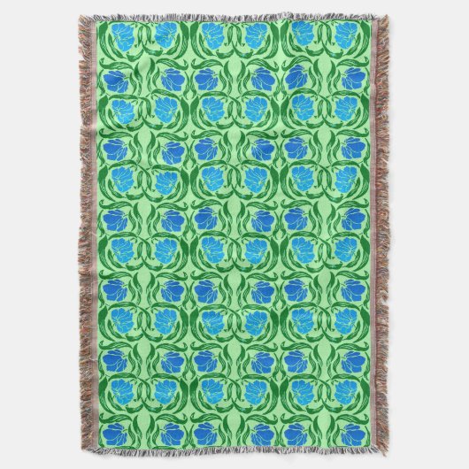 Couverture William Morris Pimpernel, Blue & Lime Green (devant Vertical)