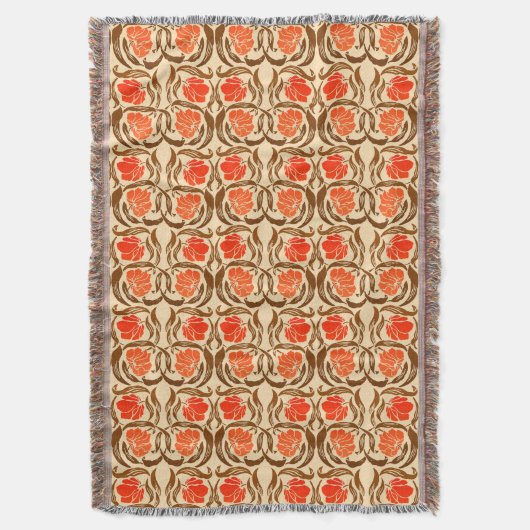 Couverture William Morris Pimpernel, Mandarin Orange & Brown (devant Vertical)