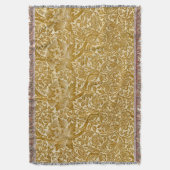 Couverture William Morris Rose & chardon Floral Golden (devant Vertical)