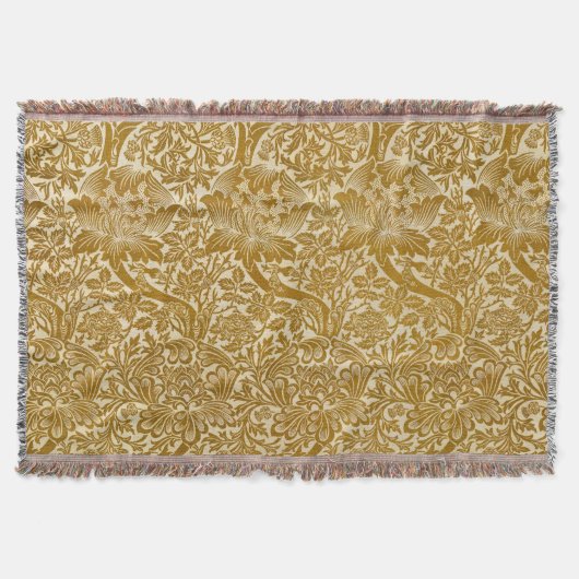 Couverture William Morris Rose & chardon Floral Golden (Devant)