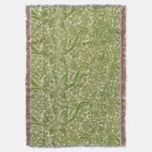 Couverture William Morris Rose & Chardon Floral Vert (devant Vertical)
