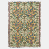 Couverture William Morris Rose Wreath (Carrelé) (devant Vertical)