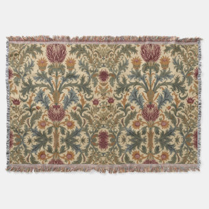 Couverture William Morris Scottish Thistle floral vintage