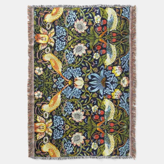 Couverture William Morris - Strawberry Thief, célèbre design (devant Vertical)