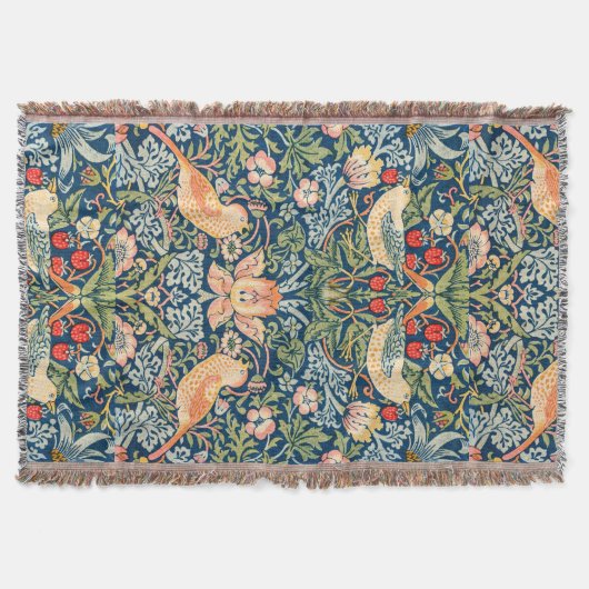 Couverture William Morris Strawberry Thief Jeter (Devant)