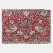 Couverture William Morris Strawberry Thief Red (Devant)