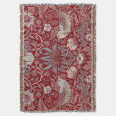 Couverture William Morris Strawberry Thief Rouge (devant Vertical)
