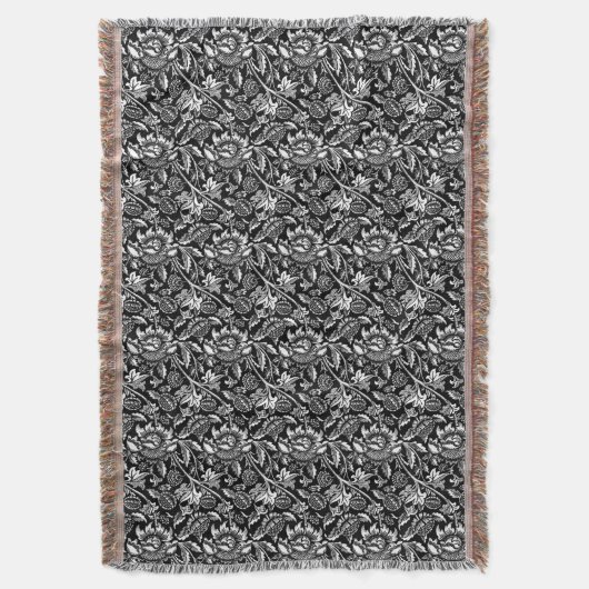 Couverture William Morris Sunflowers, noir, blanc et gris (devant Vertical)