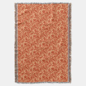 Couverture William Morris Thistle Damask, Mandarin Orange (devant Vertical)