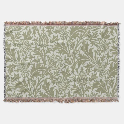 Couverture William Morris Thistle Sage Green Motif (Devant)