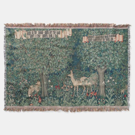 Couverture William Morris verdure forêt animal botanique (Devant)