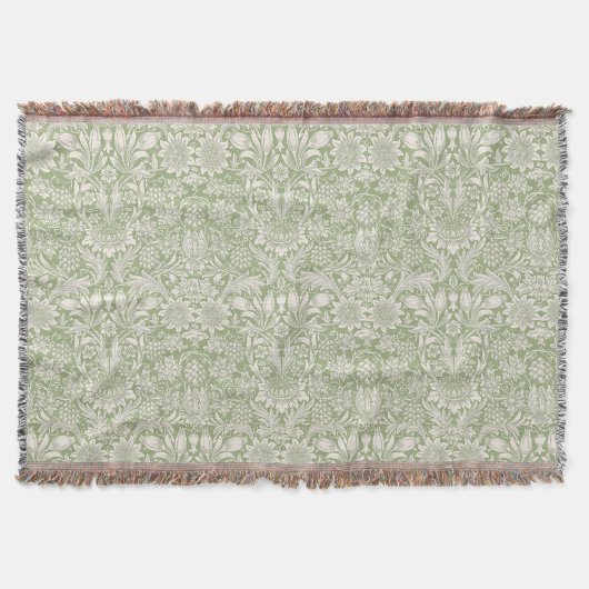 Couverture William Morris Vintage Tournesol vert clair (Devant)