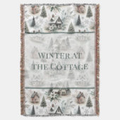 Couverture Winter Cottage Snowfall Words (devant Vertical)