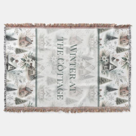 Couverture Winter Cottage Snowfall Words (Devant)