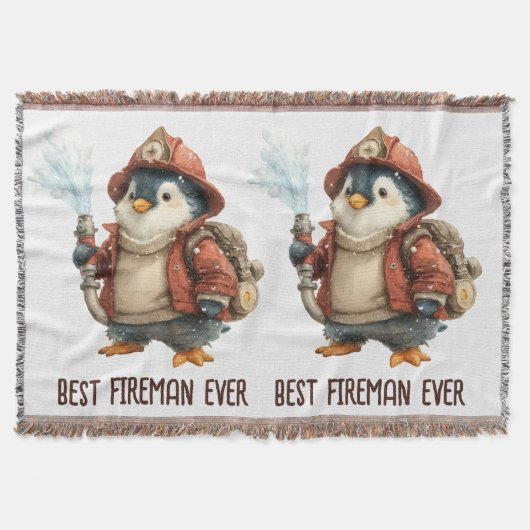 Couverture Winter Penguin Firefighter Ping Pong Paddle (Devant)