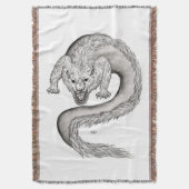 Couverture Wolfdragon design noir et blanc (devant Vertical)