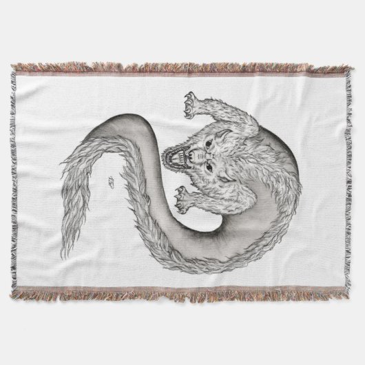 Couverture Wolfdragon design noir et blanc (Devant)