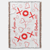 Couverture XOXO de Saint-Valentin aux coeurs rouges | (devant Vertical)