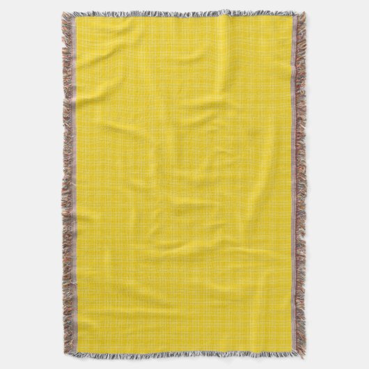 Couverture Yellow woven blanket displayed horizontally (devant Vertical)
