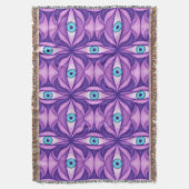 Couverture Yeux bleus dans un feuillage pourpre Art botanique (devant Vertical)