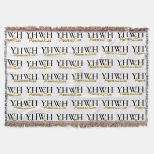 Couverture YHWH YAHWEH Personnalisé Avant Tout Autre Chrétien