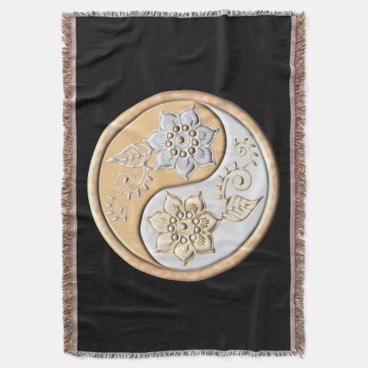 Couverture Yin Yang or et argent (devant Vertical)