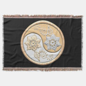 Couverture Yin Yang or et argent (Devant)