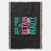 Couverture Yoga Lover | Ajouter Le Yoga Pour Conserver La Bea (devant Vertical)