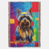 Couverture Yorkie Chien Pop Art (devant Vertical)
