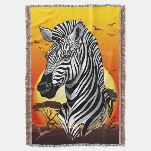 Couverture Zebra African Savanna Wild Animal (devant Vertical)