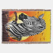 Couverture Zebra African Savanna Wild Animal (Devant)