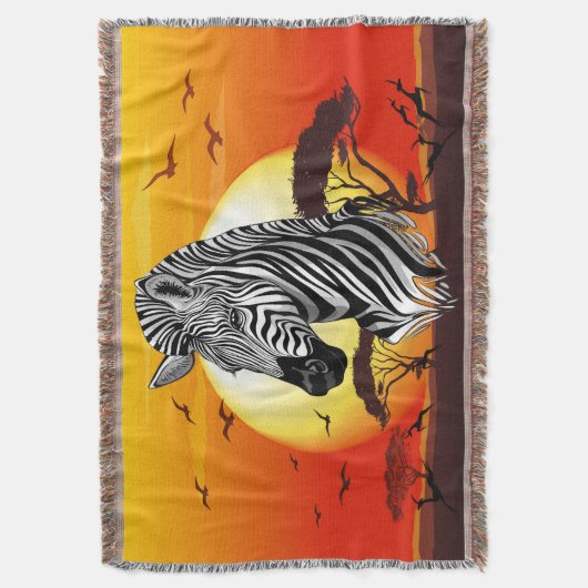 Couverture Zebra African Savanna Wild Animal (devant Vertical)