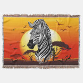 Couverture Zebra African Savanna Wild Animal (Devant)