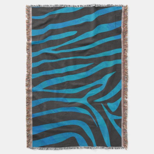 Couverture Zebra Black et Blue Print (devant Vertical)