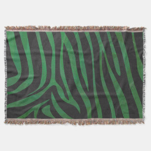 Couverture Zebra Black et Green Print