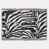 Couverture Zebra Camouflage Motif artistique noir et blanc (Devant)