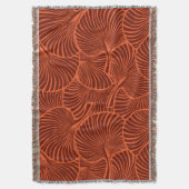 Couverture Zebra Fan Palm Hawaiian Tropical Brick (devant Vertical)