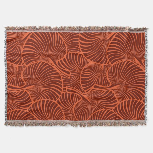 Couverture Zebra Fan Palm Hawaiian Tropical Brick (Devant)
