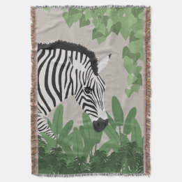 Couverture Zèbre parmi les feuilles