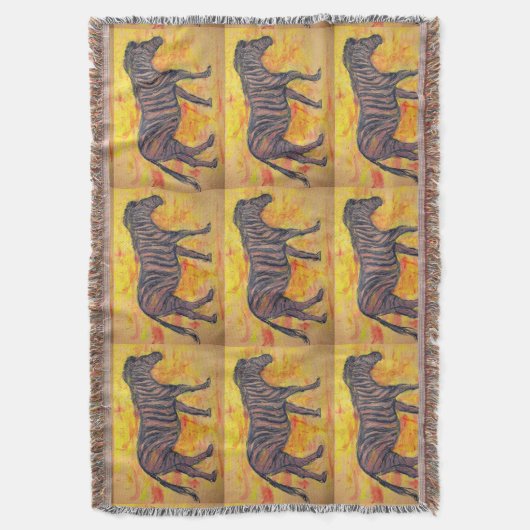 Couverture zèbre violet cool (devant Vertical)