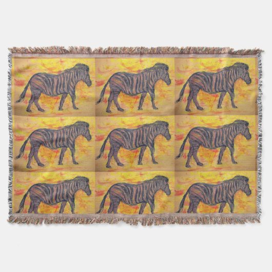 Couverture zèbre violet cool (Devant)